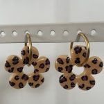 Boucles d'oreilles créole léopard