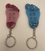 Porte de clés de naissance personnalisé